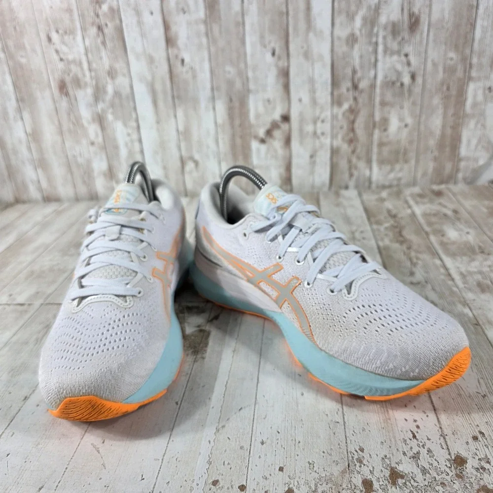 ASICS Gel-Cumulus 24 Womens Running Shoes Grey Orange 1012B206 Size 9